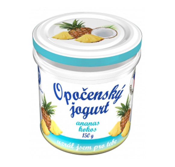 Opočenský jogurt ananas – kokos