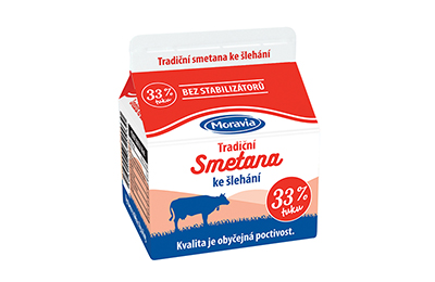Smetana ke šlehání 33 % Moravia 250 ml