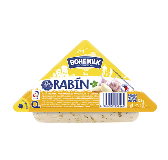 Rabín bílý sýr s česnekem