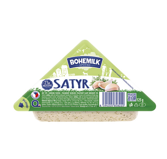 Satyr bílý sýr s kořením Tzatziki