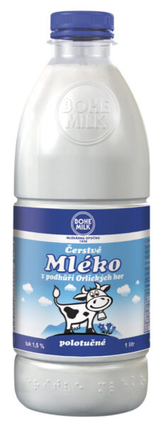 Čerstvé mléko polotučné – PET lahev