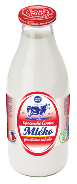 Čerstvé mléko plnotučné – sklo