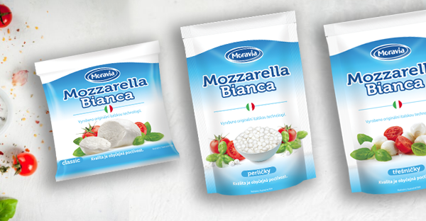 Mozzarella Bianca, italská technologie, české mléko.