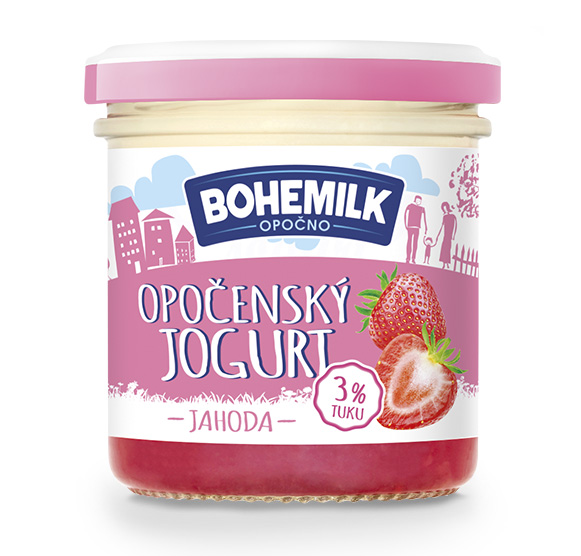 Opočenský jogurt jahoda