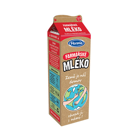 Farmářské mléko v ekologickém obalu